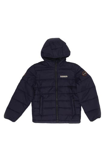 Napapijri Jas Jongens in maat 140 Blauw, Verzenden, Zo goed als nieuw, Napapijri, Jongen of Meisje