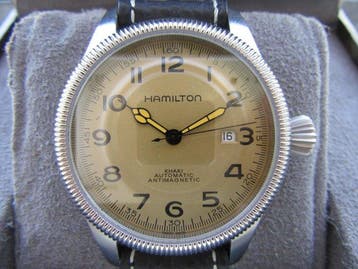 Hamilton - Khaki Pioneer - Auto – Quadrante Crema – ETA, Nieuw