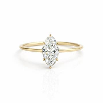 Zonder minimumprijs - Ring - 14 karaat Geel goud - 1.03ct., Nieuw