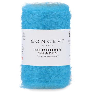 Katia Concept 50 Mohair Shades - 26 turquoise - Mohair Gar, Ophalen of Verzenden, Nieuw