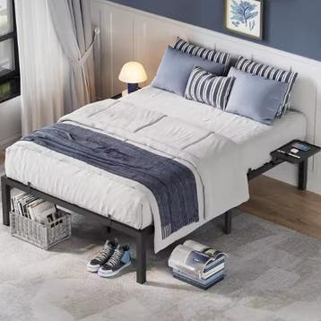 Logeerbed met Metalen Frame en Opbergruimte, Huis en Inrichting, Slaapkamer | Bedden, Verzenden, Nieuw