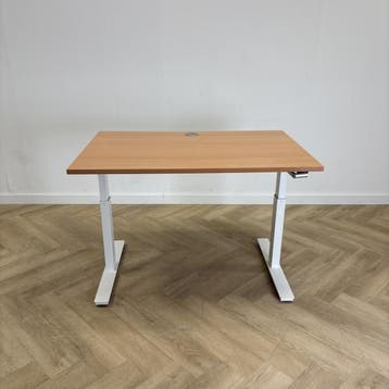 slingerbureau 120x80 cm, beuken - wit - Gratis Bezorging, Gebruikt, Ophalen of Verzenden, Wit