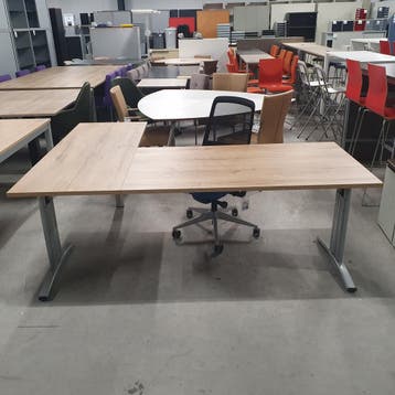 Markant hoekbureau met NIEUW blad - 200x160 cm, Ophalen of Verzenden, Nieuw
