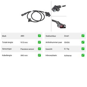 ABS-sensor Ford Scorpio HL4/16-7,7 () Van {{car_typeConstruc, Verzenden, Nieuw, Ford
