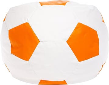 Zitzak Voetbal Oranje/Wit | Tweedekansje | OP=OP, Ophalen of Verzenden, Zo goed als nieuw, Oranje, Zitzak