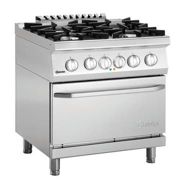 Bartscher Gasfornuis 70040 EB21 | 4 Pitten | Elektrische Ove, Ophalen of Verzenden, Nieuw in verpakking