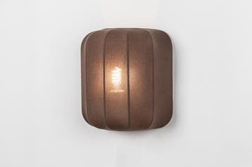 Rietveld Wandlampen - Bruin - Stof, Metaal, Verzenden, Nieuw