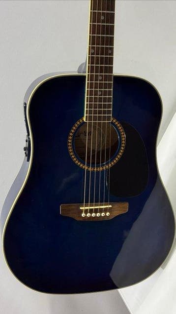 Ashton - D25TBB (Bleu Transparent) - - Akoestische gitaar, Muziek en Instrumenten, Nieuw