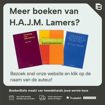 HANDLEIDING VOOR BELEIDSTEKSTEN - H.A.J.M. Lamers, Verzenden, Zo goed als nieuw, H.A.J.M. Lamers