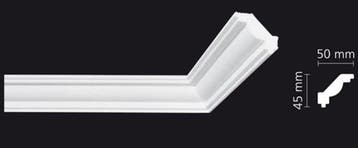 Kroonlijst Nomastyl J+ (45 x 50 mm), lengte 2 m, Ophalen of Verzenden, Nieuw
