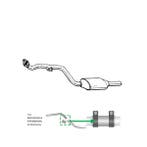 Katalysator voor Mercedes C180 / W202 / C180 / T202 / C200 /, Verzenden, Nieuw