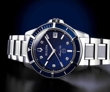 Bulova - NO RESERVE PRICE - Marine Star Lady Diamonds -, Nieuw