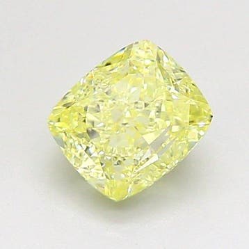 1 pcs Diamant (Natuurlijk gekleurd) - 1.00 ct - Cushion -, Nieuw