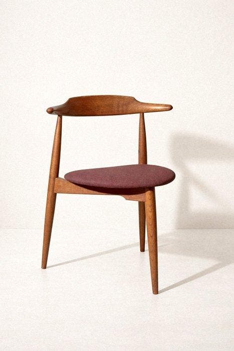Fritz Hansen - Hans Wegner - Stoel - hart - Hout - Chaise, Antiek en Kunst, Curiosa en Brocante