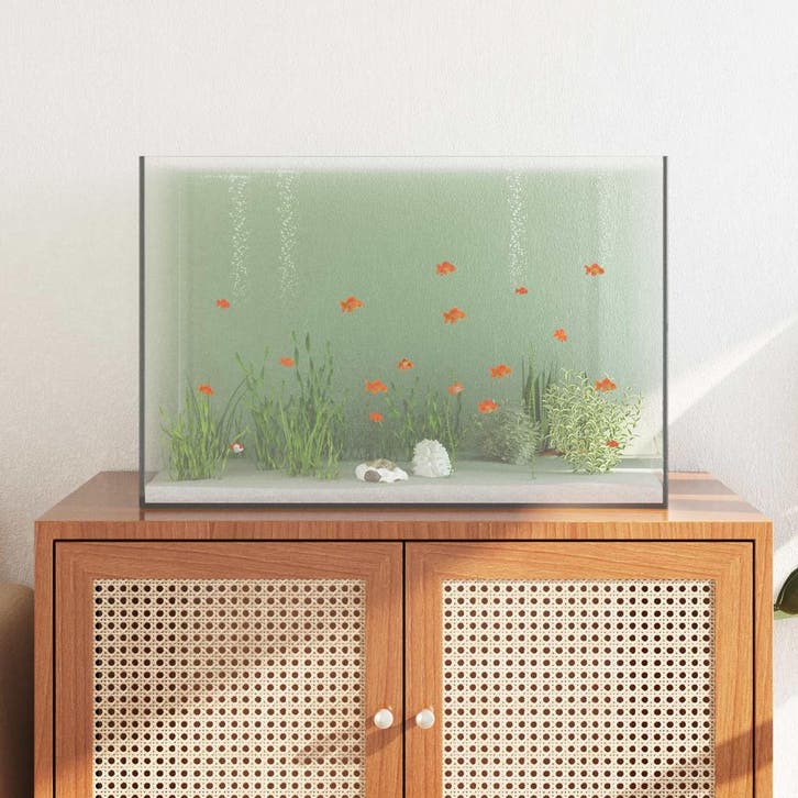 vidaXL Aquarium met opslag Doorzichtig 60 x 35 x 40 cm Glas, Dieren en Toebehoren, Overige Dieren-accessoires, Nieuw, Verzenden