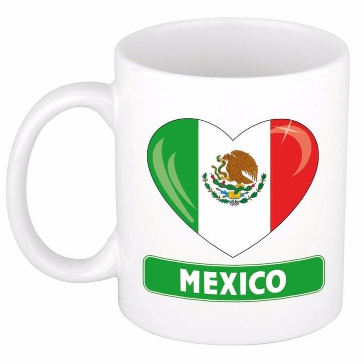 I love Mexico mok / beker 300 ml - Mexico versiering, Hobby en Vrije tijd, Feestartikelen, Ophalen of Verzenden