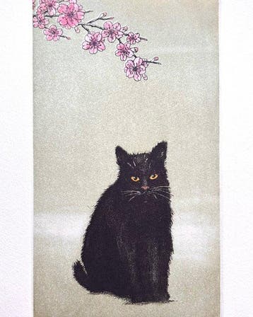 Black Cat 15 Cherry Blossom Kuroneko Sakura  15  -