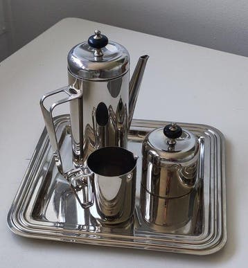 Solingen - Art deco - Koffie- en theeservies (4) -, Antiek en Kunst