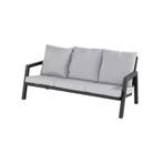 Hartman Ancona lounge 3-zits Zwart - Loungebank, Nieuw