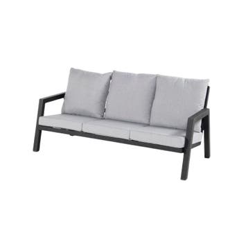 Hartman Ancona lounge 3-zits Zwart - Loungebank, Tuin en Terras, Tuinbanken, Nieuw
