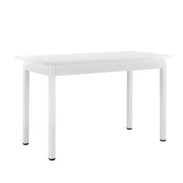 Eetkamerset eethoek Lendava 5-delig tafel met 4 stoelen wit, Verzenden, Nieuw