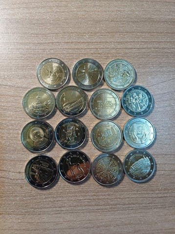 Europa. 2 Euro 2013/2026 (15 monnaies) (Zonder minimumprijs)