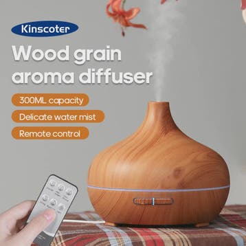 Houten Aroma Diffuser USB Luchtbevochtiger - Vernevelaar & L, Verzenden, Nieuw