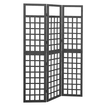 vidaXL Kamerscherm/trellis met 3 panelen 121x180 cm, Verzenden, Nieuw