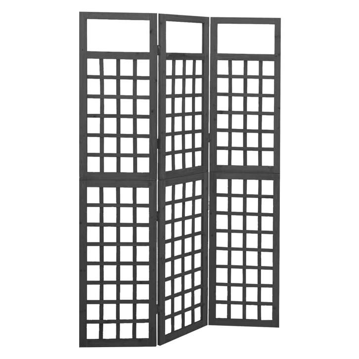 vidaXL Kamerscherm/trellis met 3 panelen 121x180 cm, Huis en Inrichting, Woonaccessoires | Kamerschermen, Nieuw, Verzenden