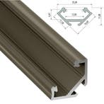 Hoek LED Strip Profiel Zwart | Tot 2 meter leverbaar, Ophalen of Verzenden, Nieuw