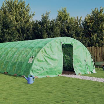 vidaXL Tuinkas met stalen frame 40 m² 8x5x2,3 m groen, Verzenden, Nieuw