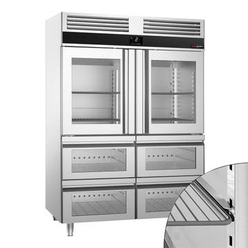 GGM Gastro | Horeca koelkast rvs PREMIUM - GN 2/1 - 1400L -, Verzenden