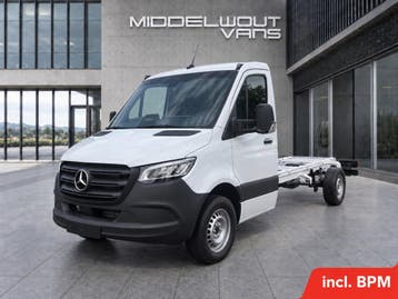 Zakelijke Lease |  Mercedes-Benz Sprinter 317 L3 RWD chassis, Automaat, Stof, Gebruikt, Zwart