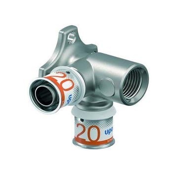 Uponor S-Press Plus muurplaat 1/2 binnendraad 2 x 20mm 90 g, Verzenden, Nieuw