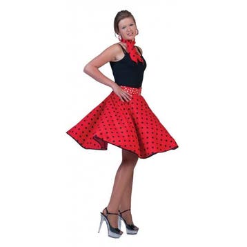 Rock and Roll rokken rood - Jaren 50 kleding, Ophalen of Verzenden, Nieuw