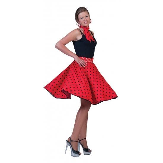 Rock and Roll rokken rood - Jaren 50 kleding, Kleding | Dames, Carnavalskleding en Feestkleding, Ophalen of Verzenden
