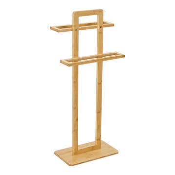 [en.casa] Handdoekrek Træna 85x33,5x20 cm bamboe, Verzenden, Nieuw