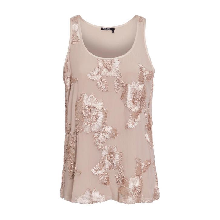 Marc Aurel • top met bloemen • 36, Kleding | Dames, Tops, Bruin, Nieuw, Maat 36 (S), Verzenden