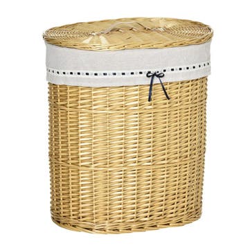 TRUUSK Wilgen Wasmand Met Deksel 100L - Natuurlijk Design -, Verzenden, Nieuw