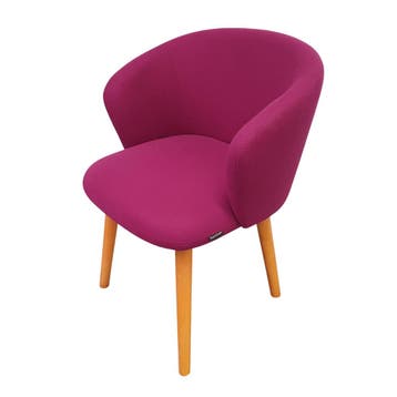 Benithem fauteuil - paarse stof, Ophalen of Verzenden, Nieuw
