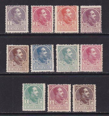 Spaans-Guinea 1919 - Alfonso XIII - Guinea - Onvolledige, Postzegels en Munten, Gestempeld