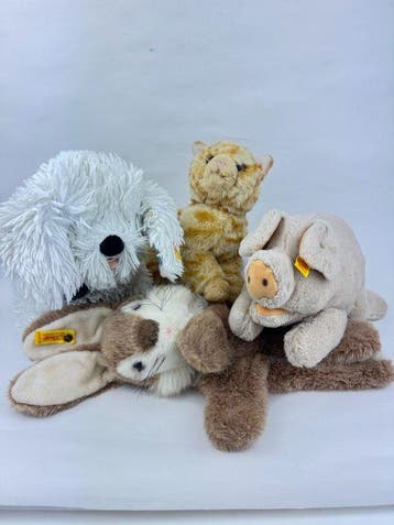 Steiff - Speelgoed Lot of 4 x Vintage Steiff Miniature Toys