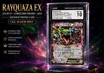 Pokémon - 1 Graded card - Rayquaza Corocoro Promo 123/XY-P, Nieuw