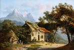 Laurent Herman Redig (1822–1861) - Boerenhoeve aan de Voet, Antiek en Kunst, Kunst | Schilderijen | Klassiek