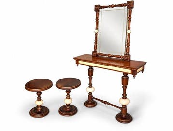 Wandtafel (4) - Hout, Glas - Entreeset