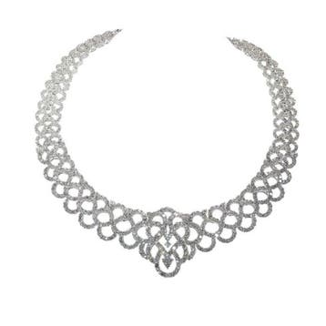 Halsketting - 18 karaat Witgoud - 40.00ct. tw. - Diamant -, Nieuw