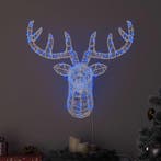vidaXL Hertenkop met 140 LED Blauw 68 x 36,5 x 62,5 cm Acryl, Verzenden, Nieuw