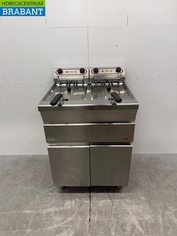 RVS Stilfer Dubbele Friteuse 2 x 12 liter 2 x 400V Horeca, Ophalen of Verzenden, Gebruikt