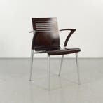 Capdell design kantinestoel, bruin, 4-poot onderstel, Ophalen of Verzenden, Nieuw
