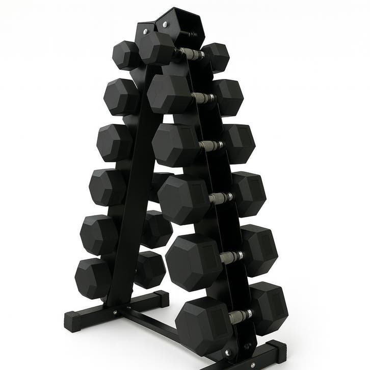 Complete hexagon dumbbell Toren – 2,5 t/m 15 kg, Sport en Fitness, Overige Sport en Fitness, Nieuw, Ophalen of Verzenden